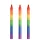 XR Brands - BDSM-Körperkerze - Regenbogen (3 Stk.)