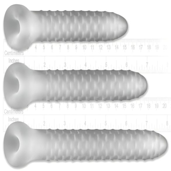 Fat Boy Checker Box - Penishülle (19cm) - weiß