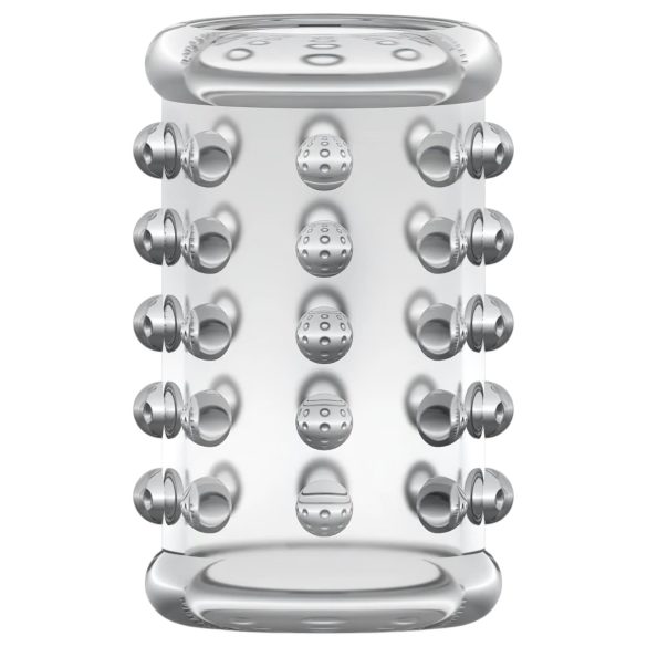 Stay Hard - gepunkteter Penis-Manschette (transparent)