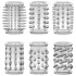 Stay Hard - Penis-Manschettenset - transparent (6 Stk.)
