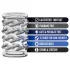 Stay Hard - Penis-Manschettenset - transparent (6 Stk.)
