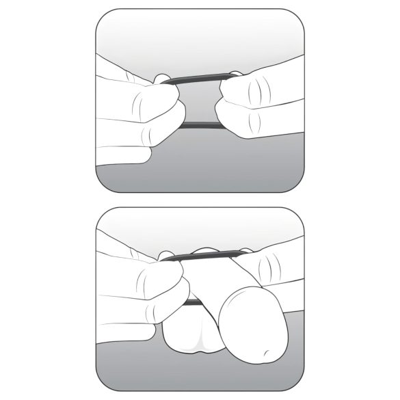 Stay Hard - Penisring-Set (Schwarz)