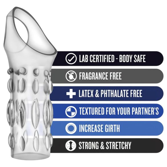 Performance - Penismanschette mit Erektionsring (transparent)