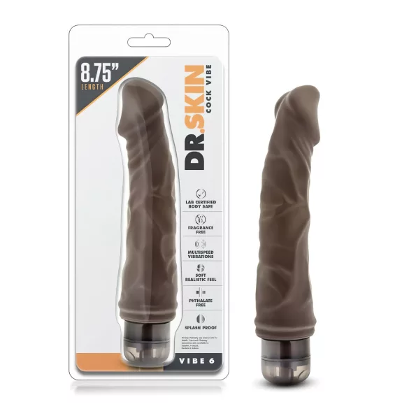 Dr. Skin Vibe No.6. - realistische Vibration (braun)