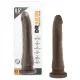 Dr. Skin 8,5 - naturgetreuer Dildo mit Saugnapf (braun, 20,5 cm)