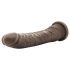 Dr. Skin 8,5 - Saugfuß-Dildo realistisch braun (20,5cm)