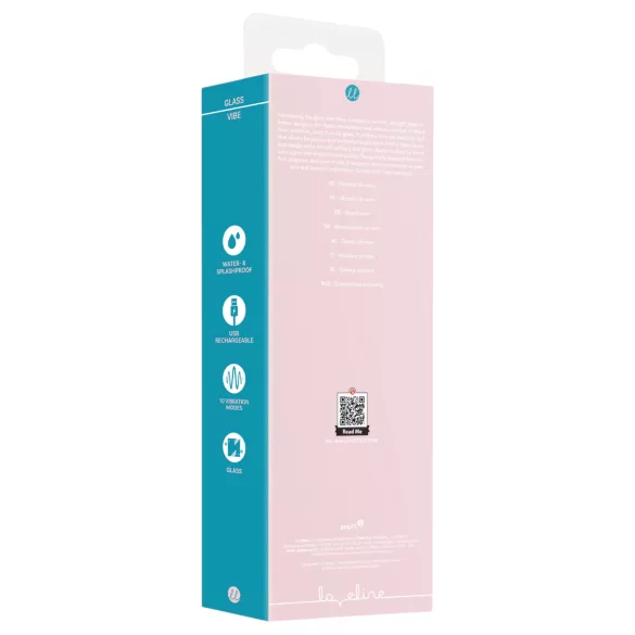 Loveline - gerader Glasvibrator (rosa)