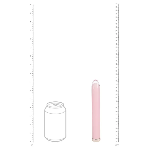 Loveline - gerader Glasvibrator (rosa)
