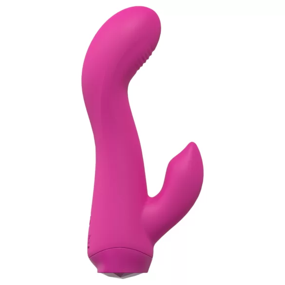 Loveline - gebogener Mini-Vibrator mit Häschen (rosa)
