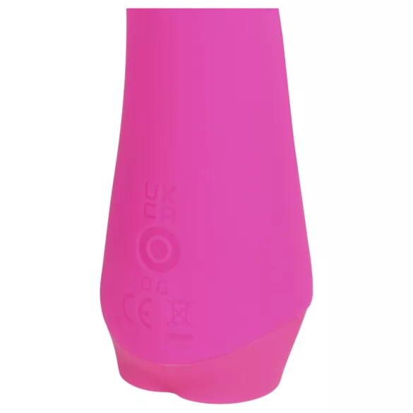 Loveline - gebogener Mini-Vibrator mit Häschen (rosa)