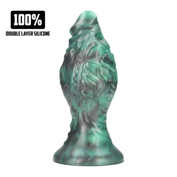 Autsch! Space Born - Silikon-Analplug (grün-schwarz)