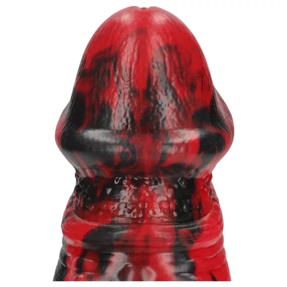 Autsch! Dark Lycan Spawn - Silikon-Fantasiedildo (rot-schwarz)