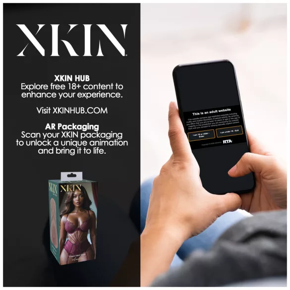 XKIN Next Door Amani - lebensechter Vaginalmasturbator (dunkles Natur)