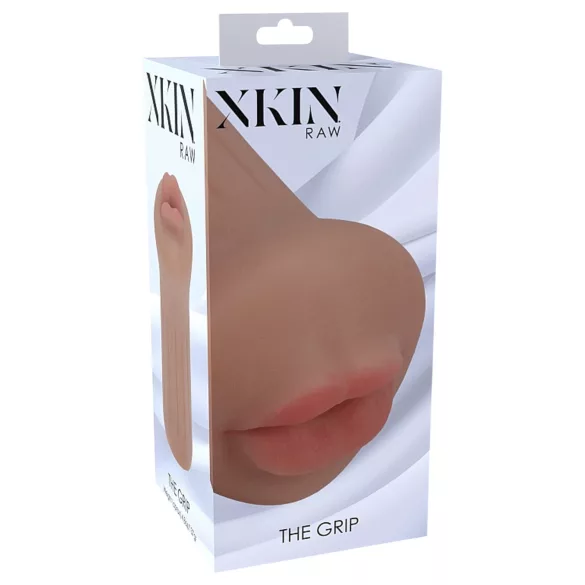 XKIN - künstlicher Mund-Masturbator - S (dunkel natur)