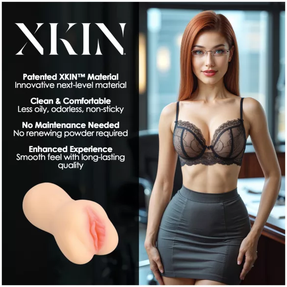 XKIN Amber Blowfiled - lebensechter Kunstvagina-Masturbator (naturfarben)