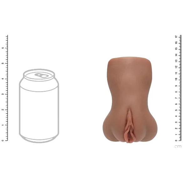 XKIN - realistische Kunstvagina - L (dunkles Natur)
