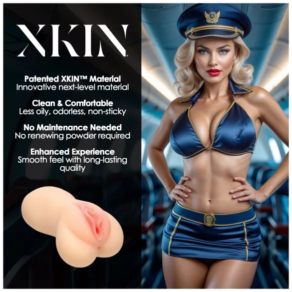XKIN Lexi Cockpit - realistischer Kunstvagina-Masturbator (natur)