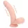 RealRock - naturgetreuer Vibrator mit doppelter Dichte (hautfarben) - 15 cm