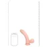 RealRock - naturgetreuer Vibrator mit doppelter Dichte (hautfarben) - 15 cm
