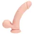 RealRock - naturgetreuer Vibrator mit doppelter Dichte (hautfarben) - 15 cm