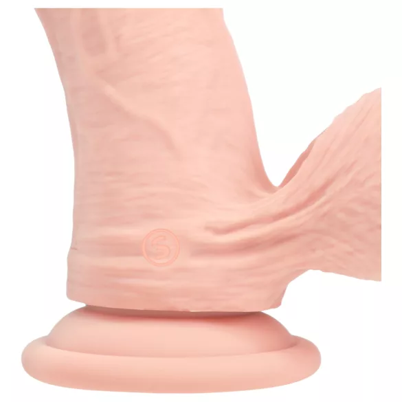 RealRock - naturgetreuer Vibrator mit doppelter Dichte (hautfarben) - 15 cm