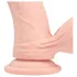 RealRock - naturgetreuer Vibrator mit doppelter Dichte (hautfarben) - 15 cm