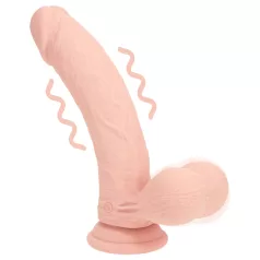   RealRock - realitätsnaher Vibrator mit doppelter Dichte (hautfarben) - 18 cm