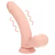 RealRock - lebensechter Vibrator mit doppelter Dichte (hautfarben) - 20 cm