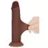 RealRock - realitätsnaher Dildo mit doppelter Dichte (braun) - 15,5 cm