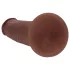 RealRock - naturgetreuer Dildo mit doppelter Dichte (braun) - 18,5 cm