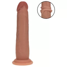   RealRock - realitätsnaher Dildo mit doppelter Dichte (gebräunt) - 18,5 cm