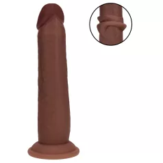   RealRock - Lebensechter Dildo mit doppelter Dichte (braun) - 20,5 cm