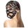 Ouch! - Kunstleder Maske im Käfig-Design (Schwarz)