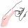 Loveline - gerippter Finger-Vibrator (pink)