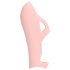 Loveline - gerippter Finger-Vibrator (pink)