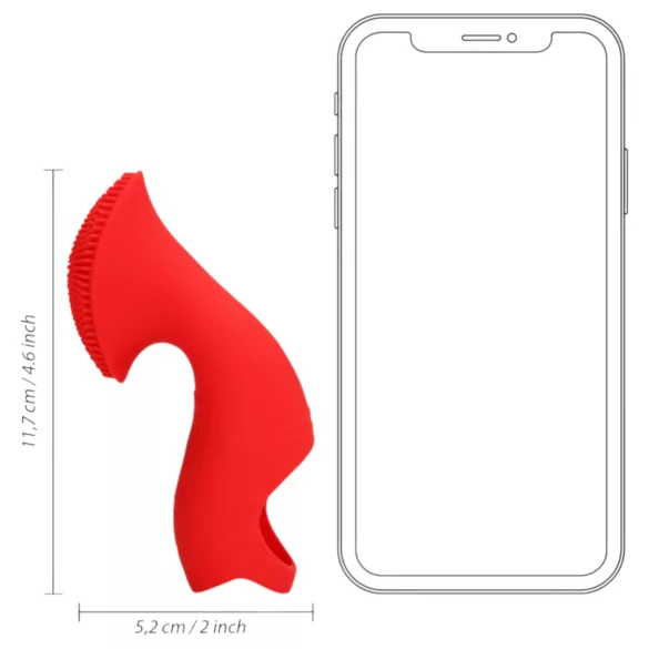 Loveline - stimulierender Fingervibrator (rot)