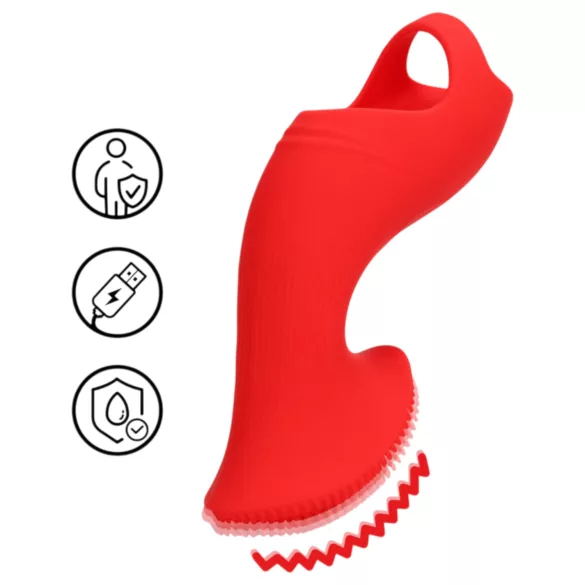 Loveline - stimulierender Fingervibrator (rot)