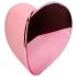 Loveline Tapping Heart - wiederaufladbarer Klitorisstimulator (pink)