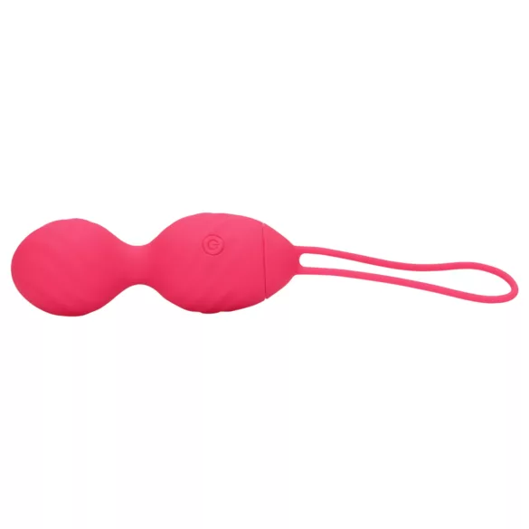 Loveline - gerippte vibrierende Geishakugel (pink)