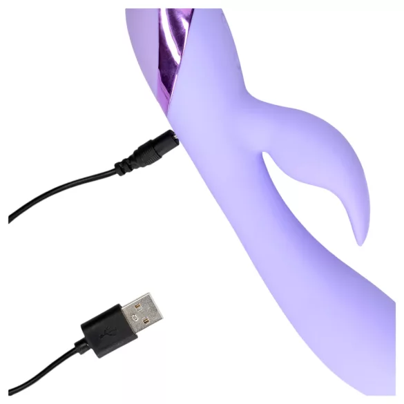 Loveline - Akku Spielhase-Vibrator mit Klitorisarm (Lila)