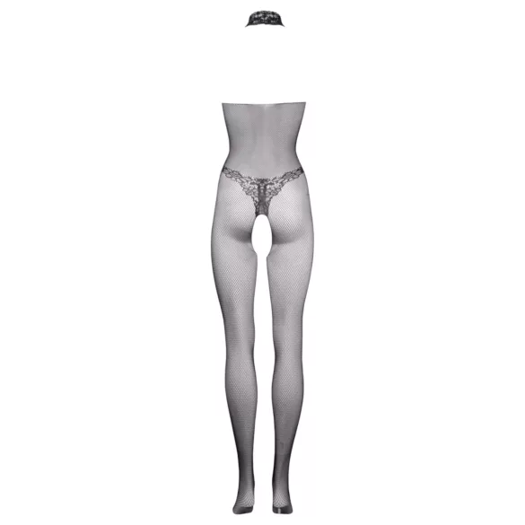 Le Désir - Spitzen-Overall aus Netz - Schwarz - S-XL