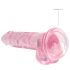 REALROCK - durchsichtiges realistisches Dildo - pink (17 cm)