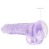 REALROCK - Transparent Realistischer Dildo - Lila (19cm)