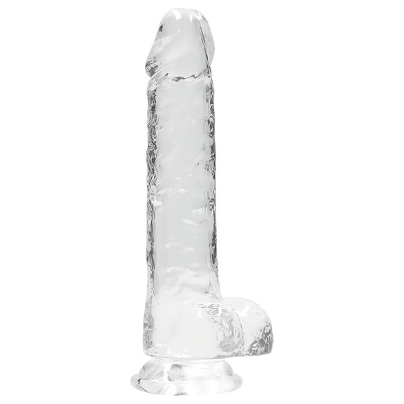 REALROCK - realistischer Dildo, transparent (19cm)