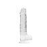 REALROCK - realistischer Dildo, transparent (19cm)