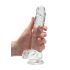 REALROCK - realistischer Dildo, transparent (19cm)