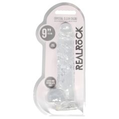 REALROCK - Transparenter realistisch Dildo - klar (22cm)
