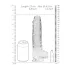 RealRock - transparenter, naturgetreuer Dildo (transparent, 22 cm)