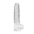 RealRock - transparenter, naturgetreuer Dildo (transparent, 22 cm)