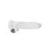 RealRock - transparenter, naturgetreuer Dildo (transparent, 22 cm)